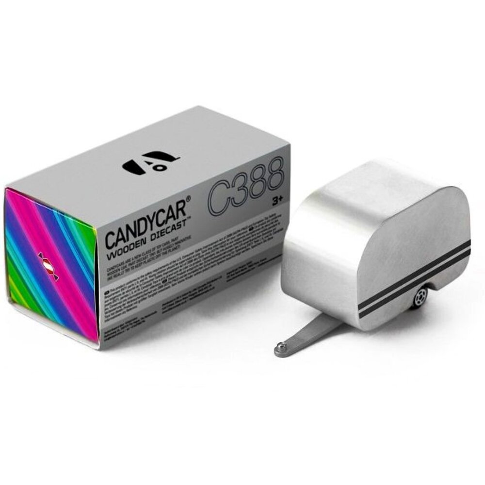 NWT Candylab Small Wood Camper Trailer Silver Airstream